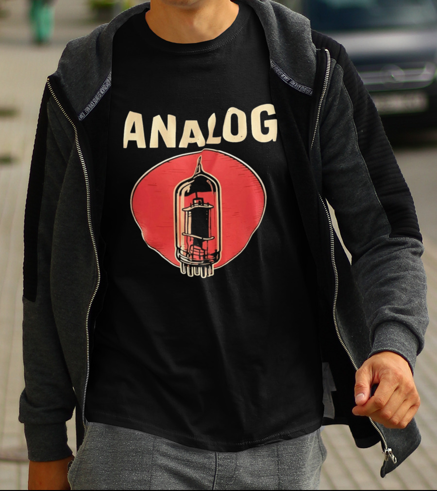 Analog Vacuum Tube Audiophile High Fidelity Audio Components T-Shirt