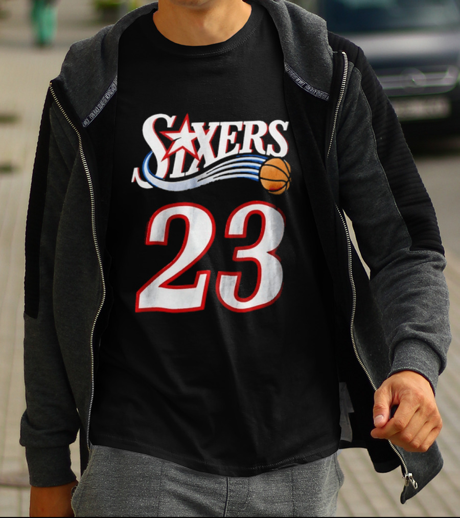Philadelphia 76ers Number 23 Sixers Basketball Jersey T-Shirt