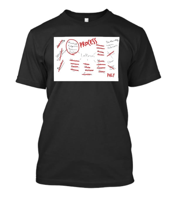 LeBron James Maxey Edgecomb Brown Embiid Philadelphia 76ers Process Phly T-Shirt