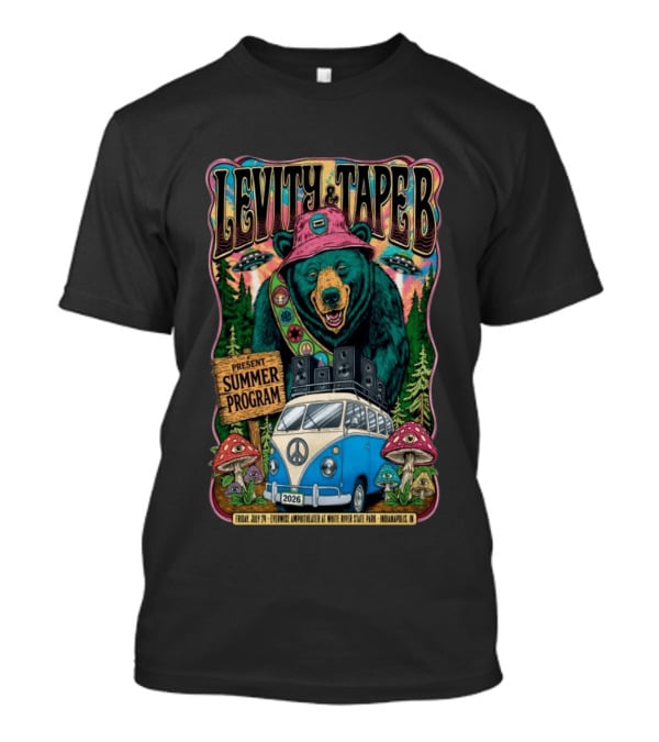 Levity & Tape B Present Summer Program 2026 White River State Park Indianapolis T-Shirt