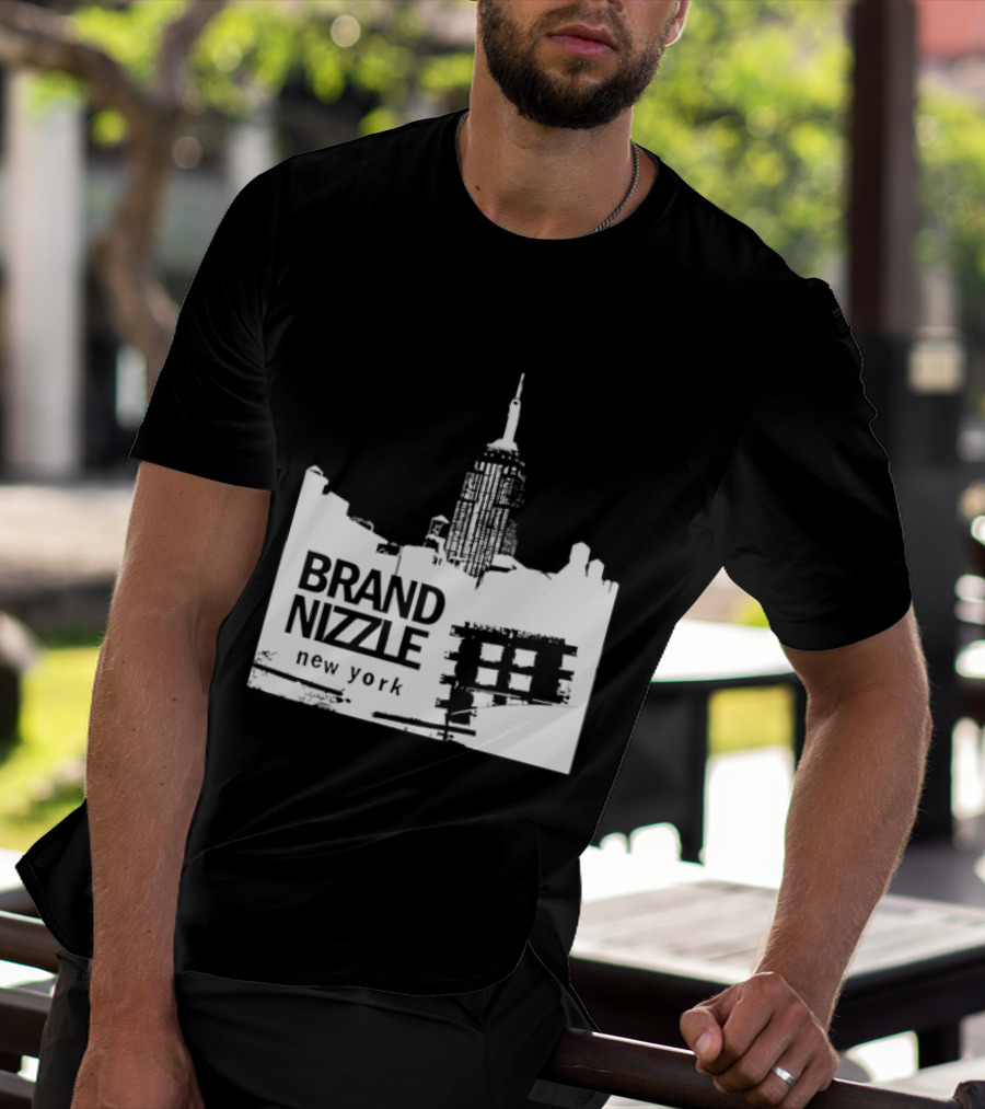 BRAND NIZZLE New York Empire State Building Skyline T-Shirt