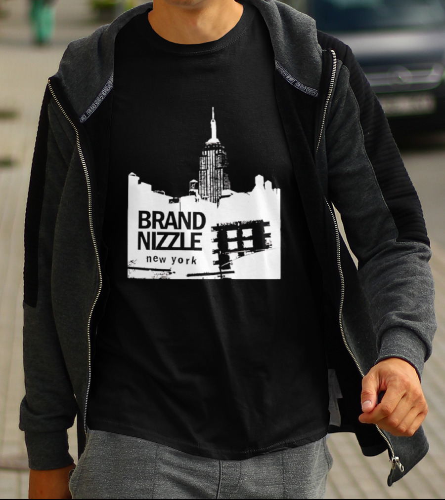 BRAND NIZZLE New York Empire State Building Skyline T-Shirt