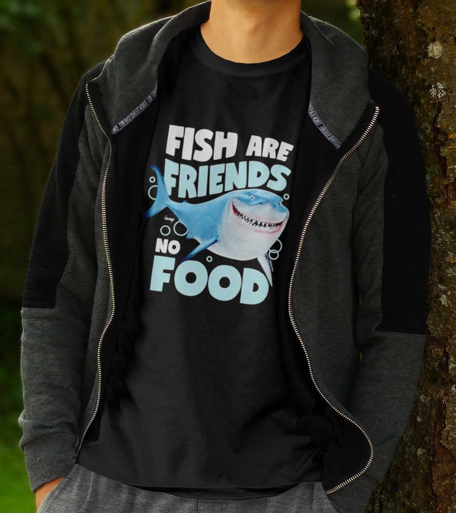 Bruce The Shark Fish Are Friends Not Food Disney Pixar T-Shirt