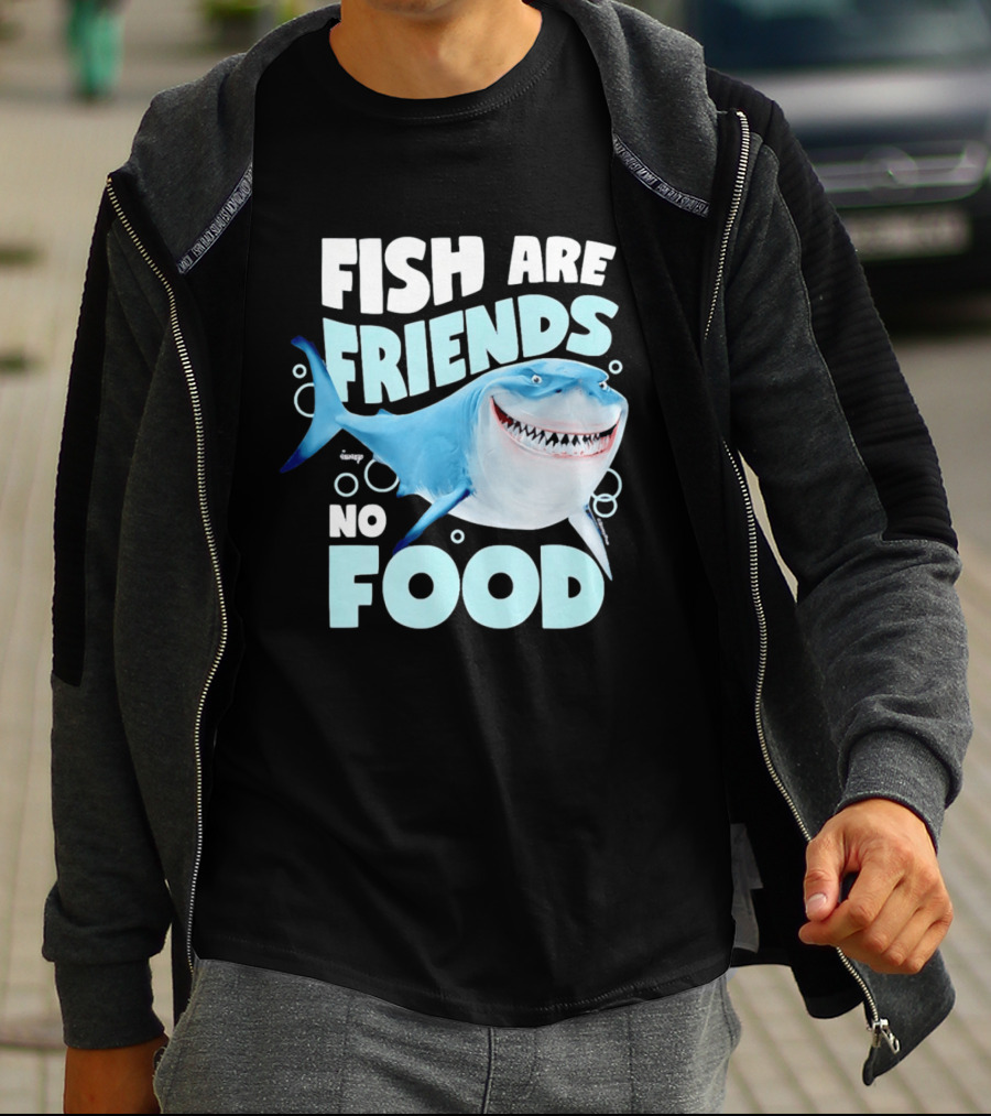 Bruce The Shark Fish Are Friends Not Food Disney Pixar T-Shirt