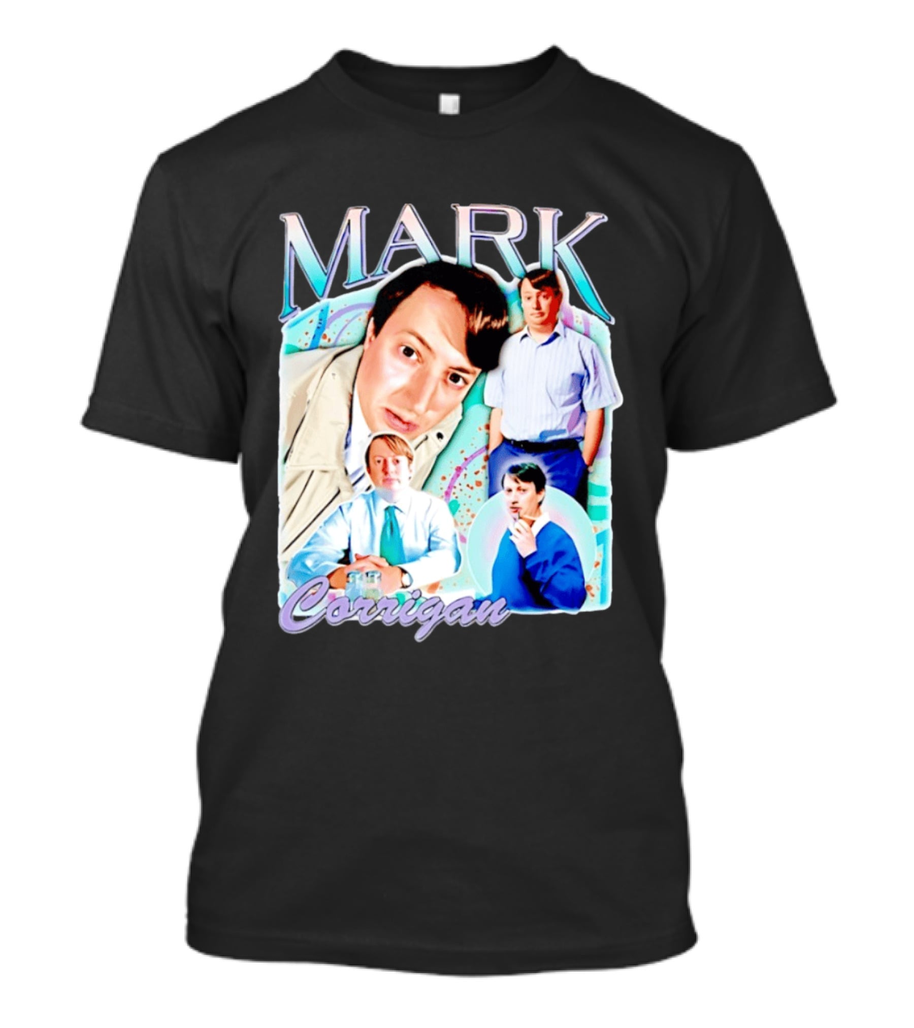 Mark Corrigan Peep Show Character Collage T-Shirt