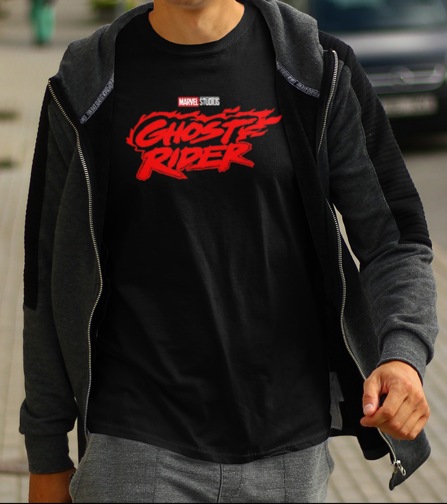 Marvel Studios Ghost Rider Flame Logo Superheroes T-Shirt
