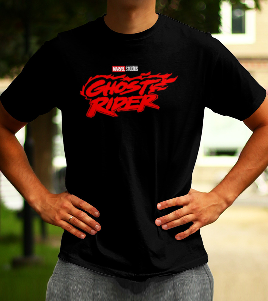 Marvel Studios Ghost Rider Flame Logo Superheroes T-Shirt