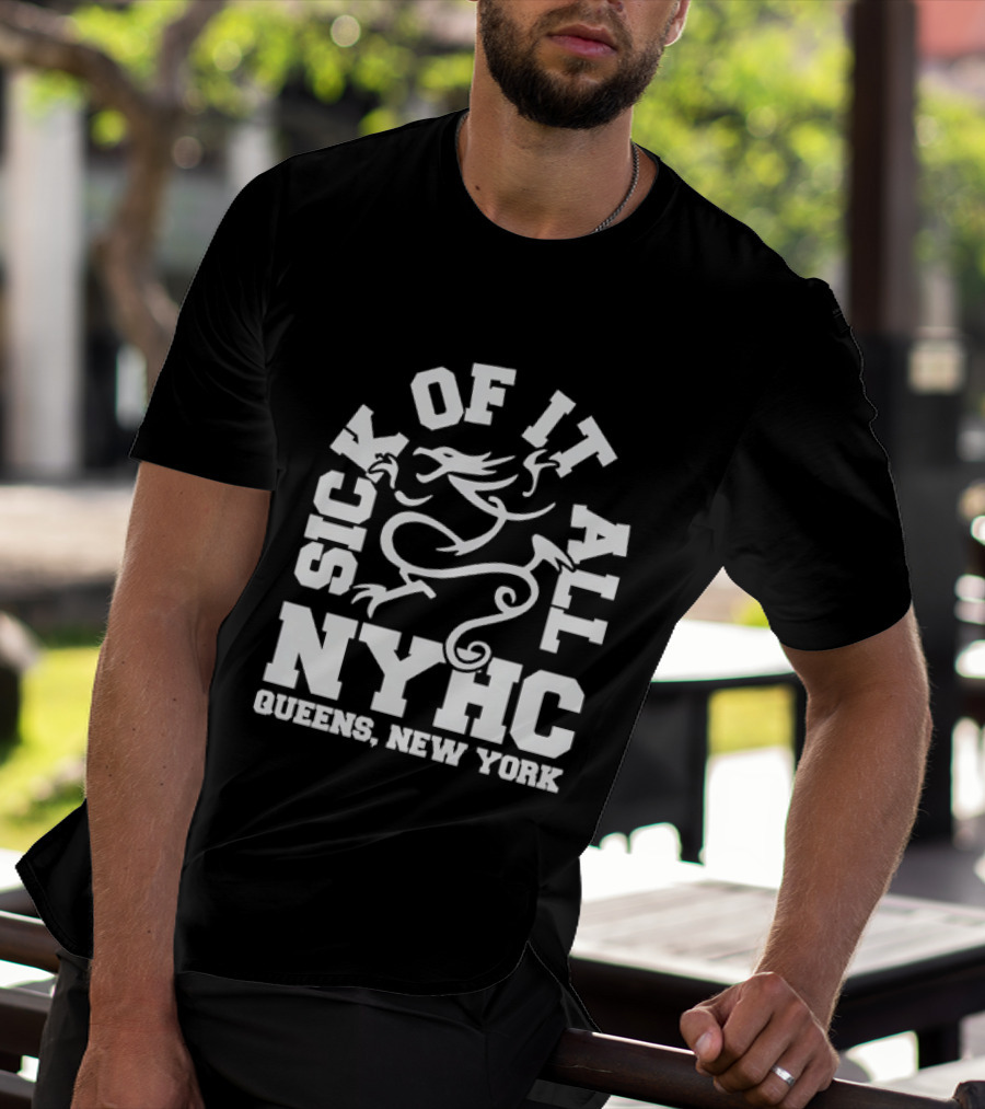Sick Of It All NYHC Queens New York Hardcore Dragon T-Shirt