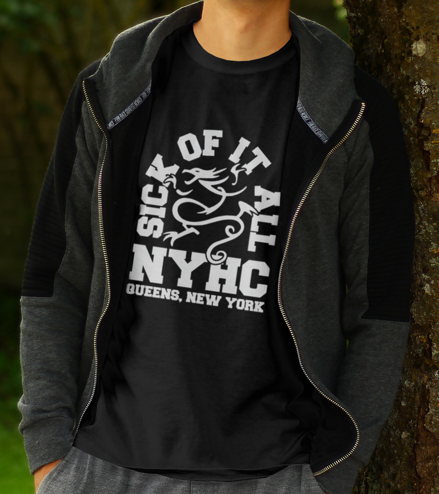 Sick Of It All NYHC Queens New York Hardcore Dragon T-Shirt