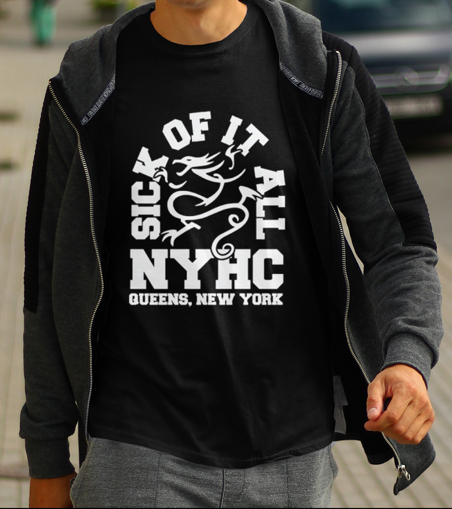 Sick Of It All NYHC Queens New York Hardcore Dragon T-Shirt
