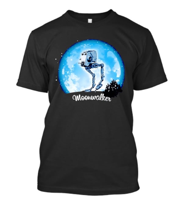 Star Wars AT ST Moonwalker Imperial Walker Moon Scene T-Shirt