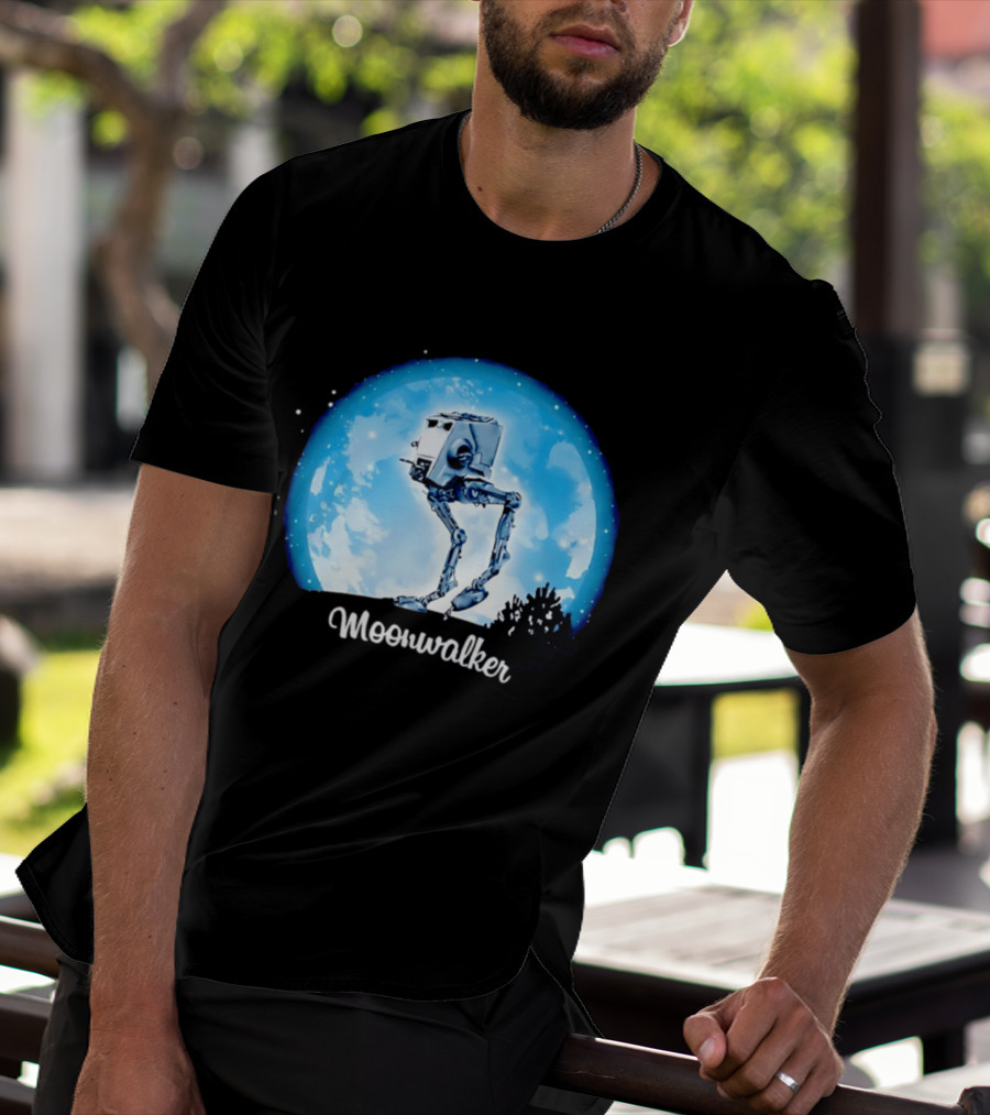 Star Wars AT ST Moonwalker Imperial Walker Moon Scene T-Shirt
