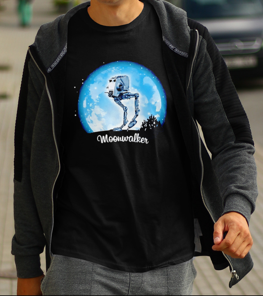 Star Wars AT ST Moonwalker Imperial Walker Moon Scene T-Shirt