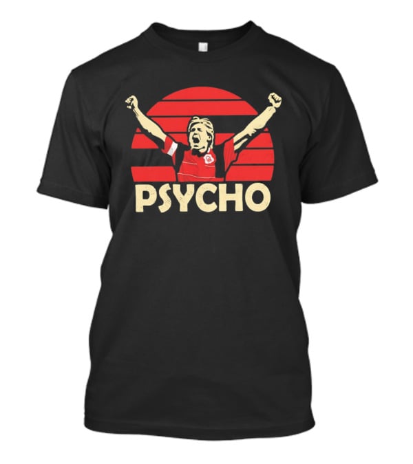 Stuart Pearce Nottingham Forest Psycho Footballer T-Shirt