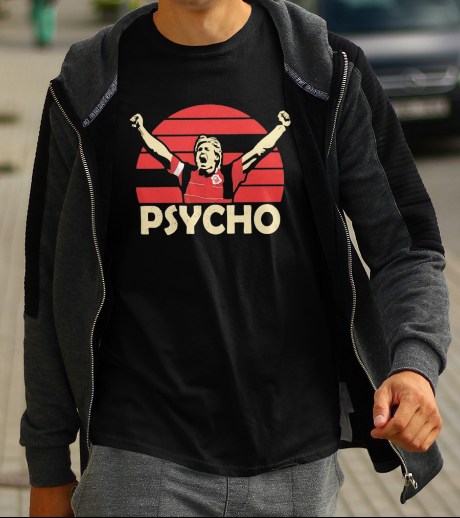 Stuart Pearce Nottingham Forest Psycho Footballer T-Shirt