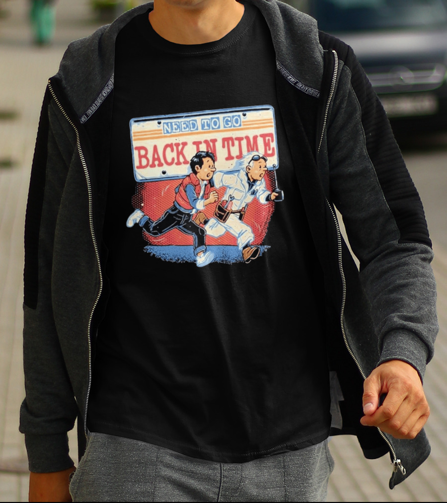Need To Go Back In Time Retro Adventure T-Shirt