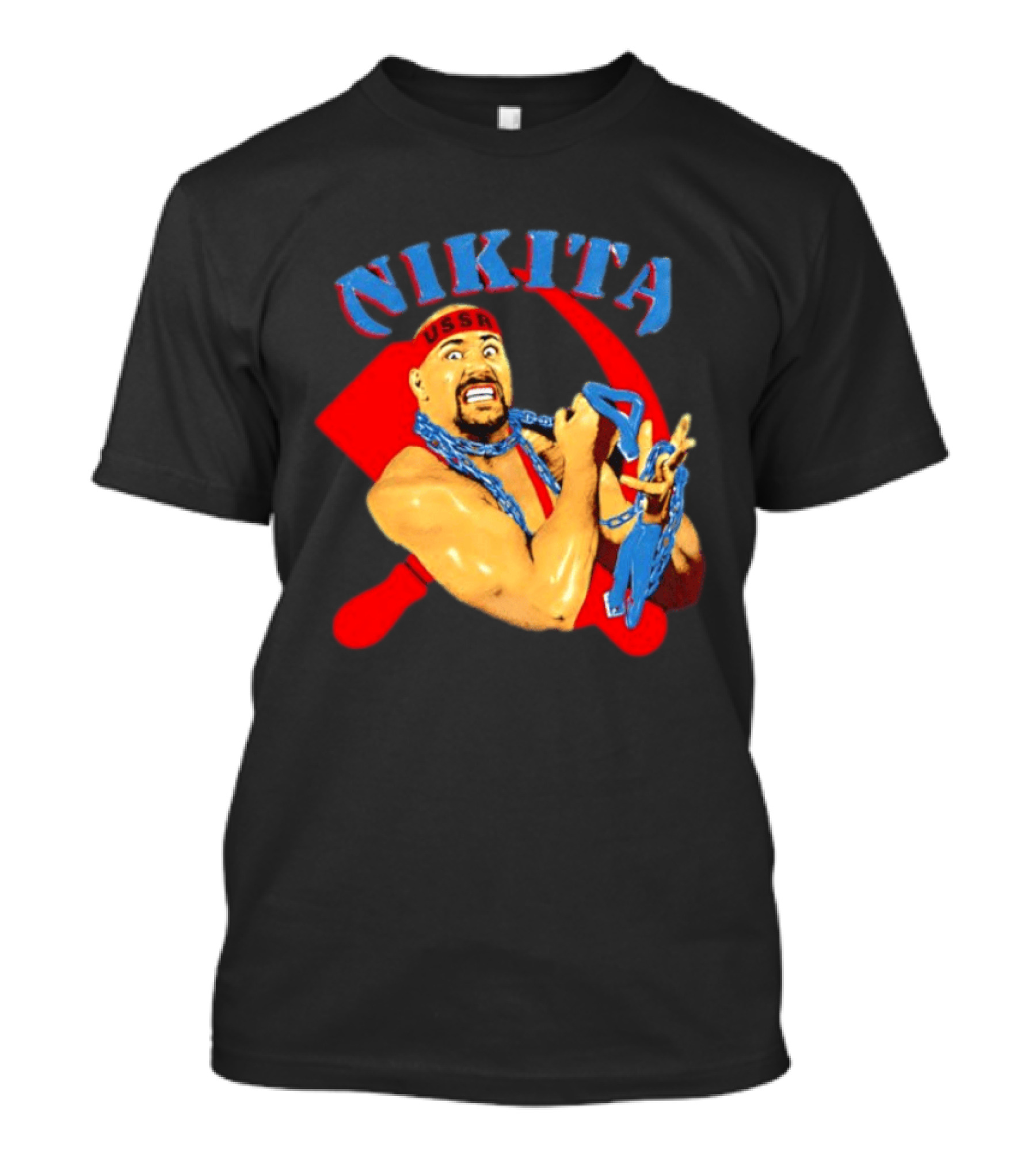 Nikita Koloff USSR Hammer And Sickle NWA Wrestling Pro T-Shirt