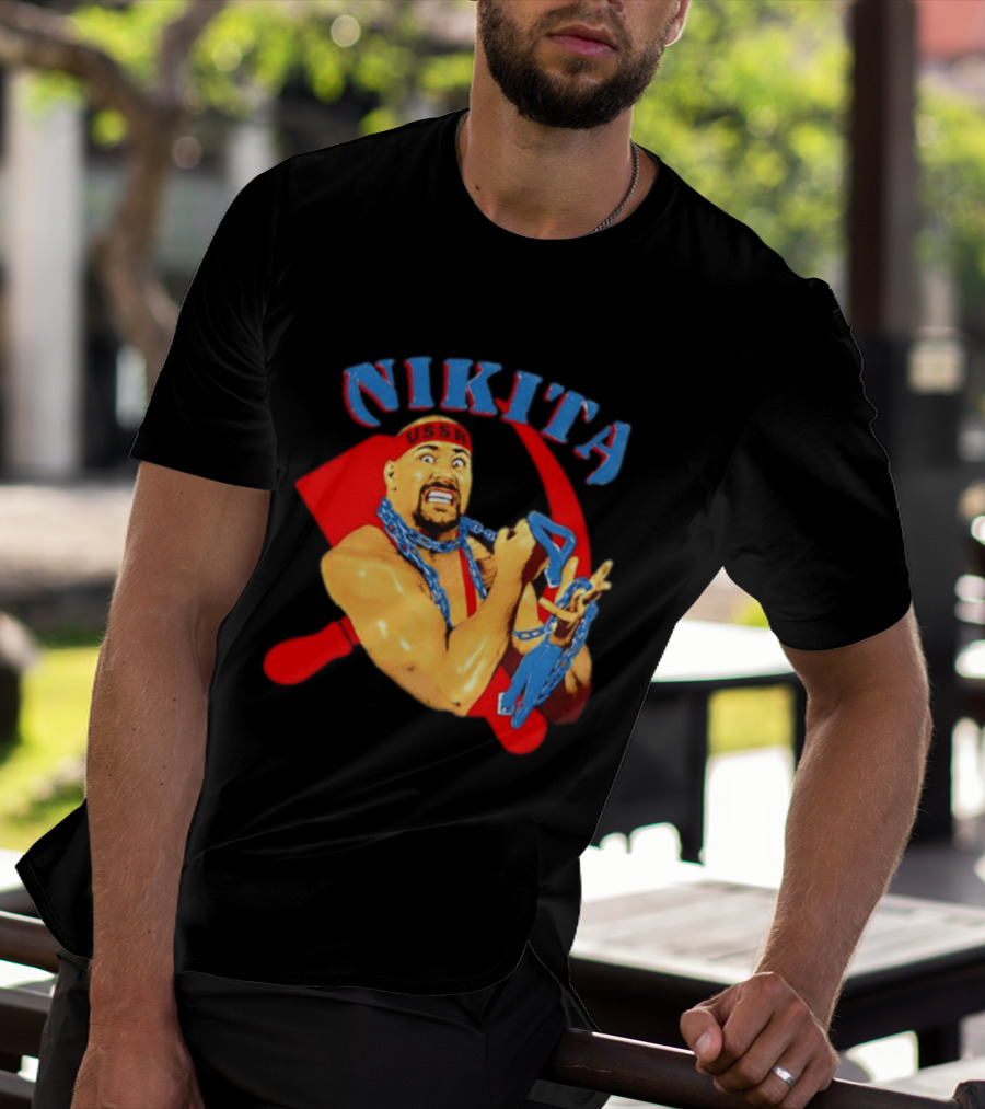 Nikita Koloff USSR Hammer And Sickle NWA Wrestling Pro T-Shirt