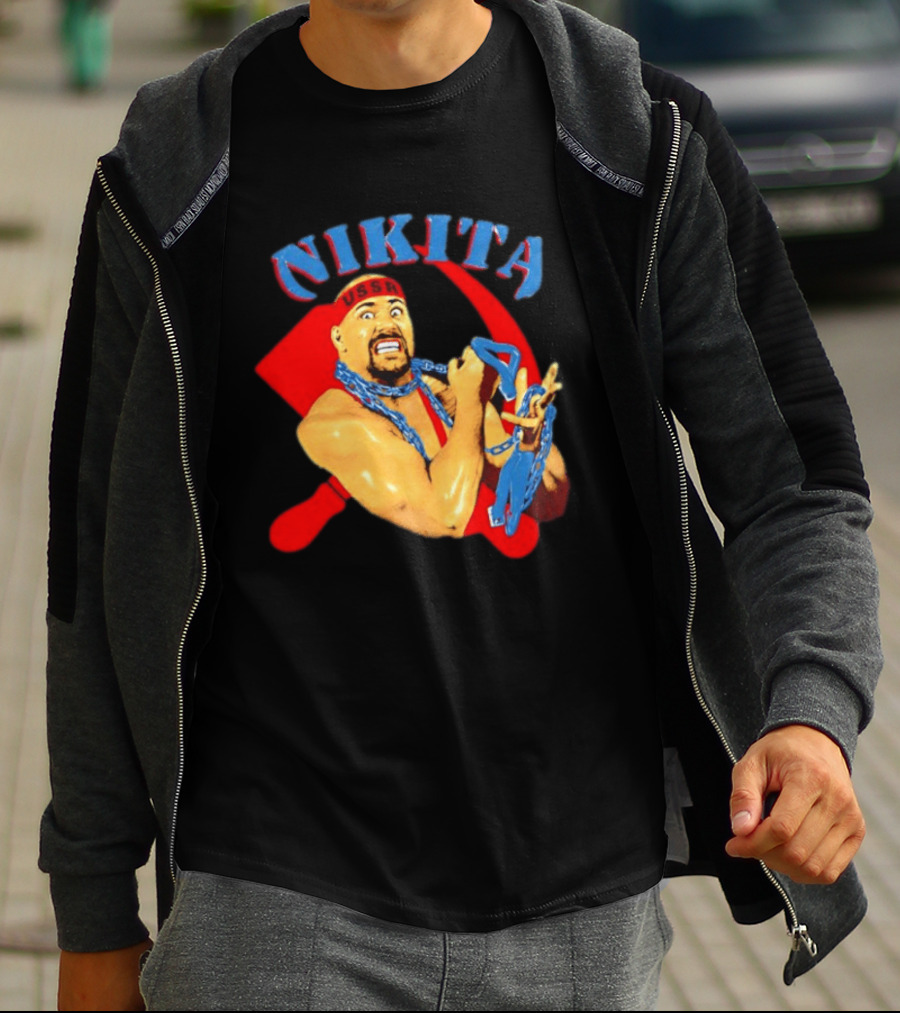 Nikita Koloff USSR Hammer And Sickle NWA Wrestling Pro T-Shirt