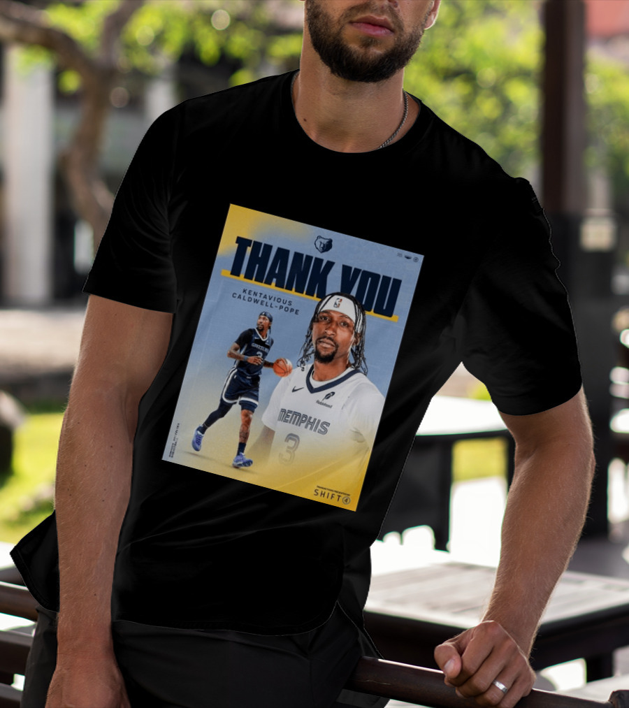 Thank You Kentavious Caldwell Pope Memphis Grizzlies Basketball 3 NBA Fan T-Shirt