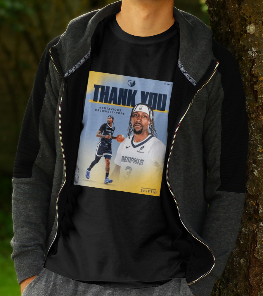 Thank You Kentavious Caldwell Pope Memphis Grizzlies Basketball 3 NBA Fan T-Shirt