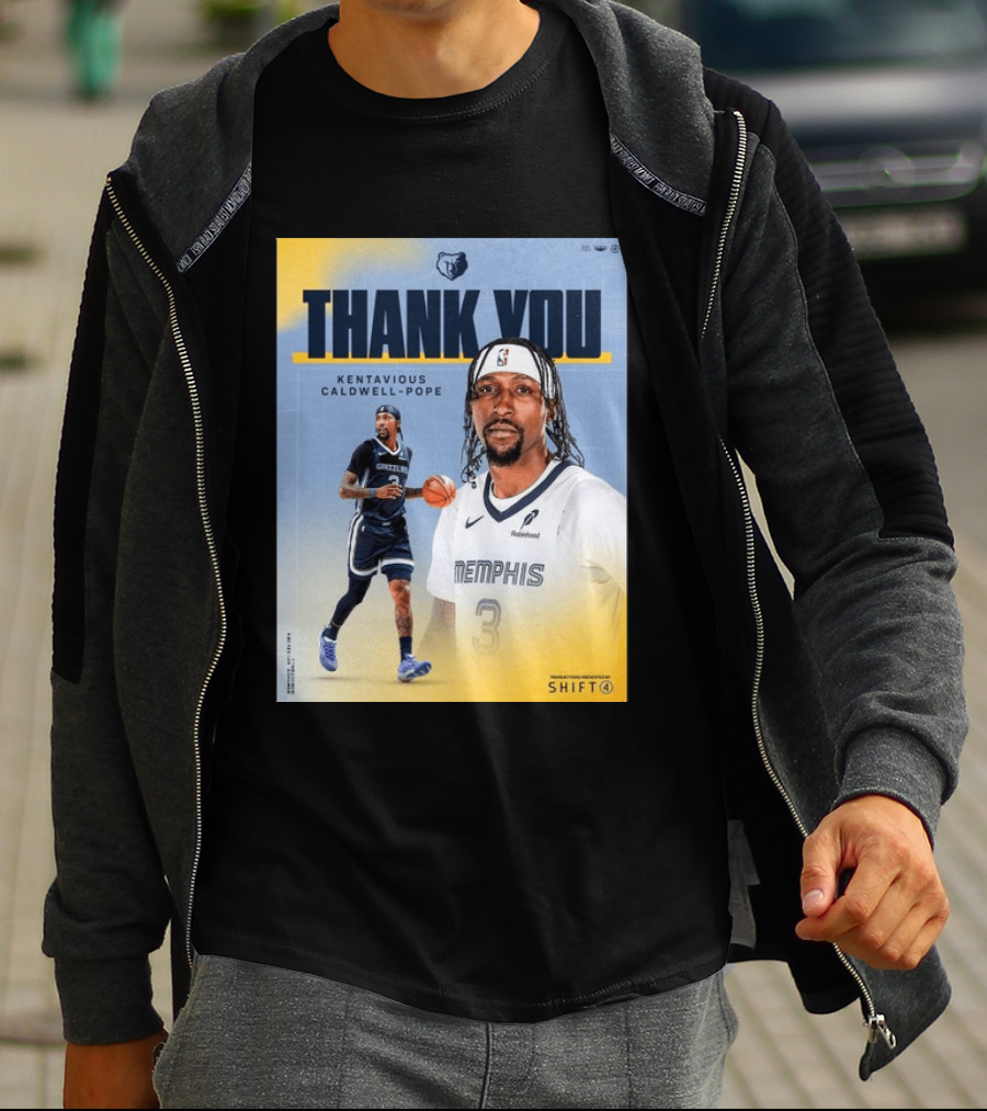 Thank You Kentavious Caldwell Pope Memphis Grizzlies Basketball 3 NBA Fan T-Shirt