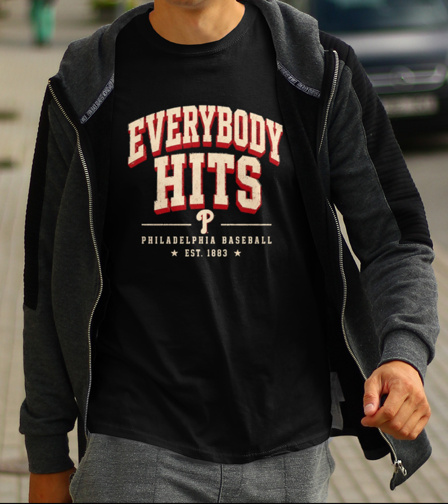Everybody Hits Philadelphia Baseball Est 1883 T-Shirt