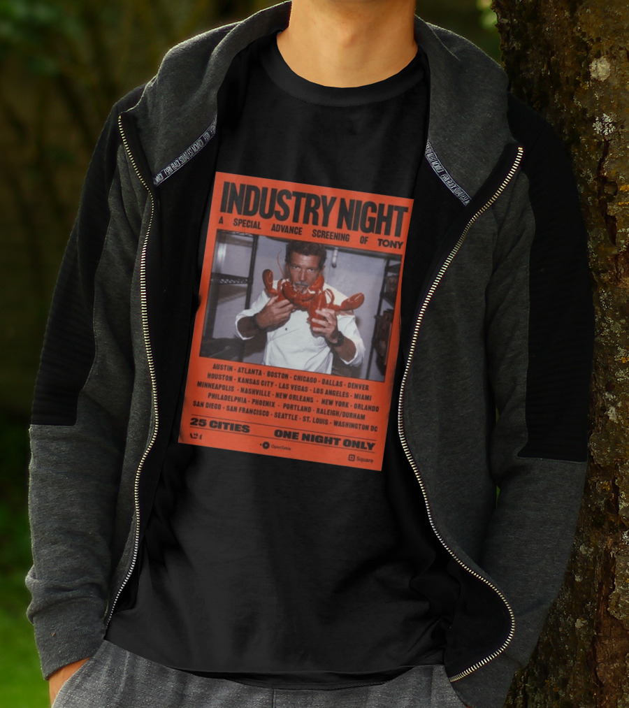 Industry Night A Special Advance Screening Of Tony Live 25 Cities One Night Only T-Shirt