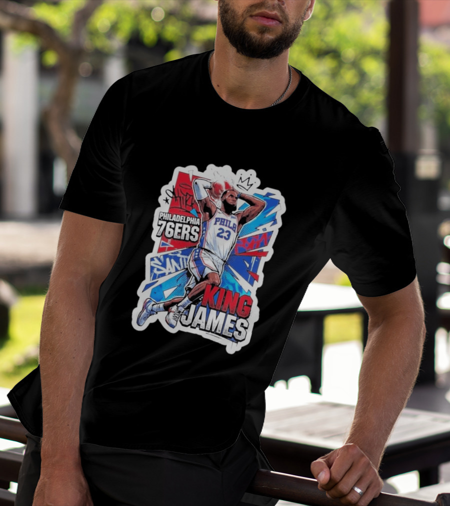 Philadelphia 76ers King James Basketball Fans T-Shirt