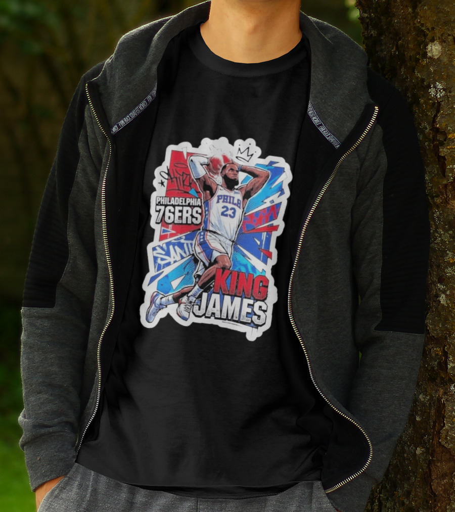 Philadelphia 76ers King James Basketball Fans T-Shirt