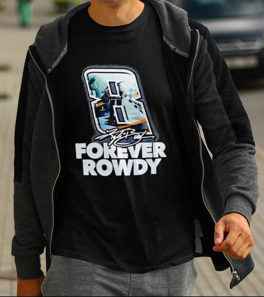 KFB 8 Forever Rowdy NASCAR Racing Plaid T-Shirt