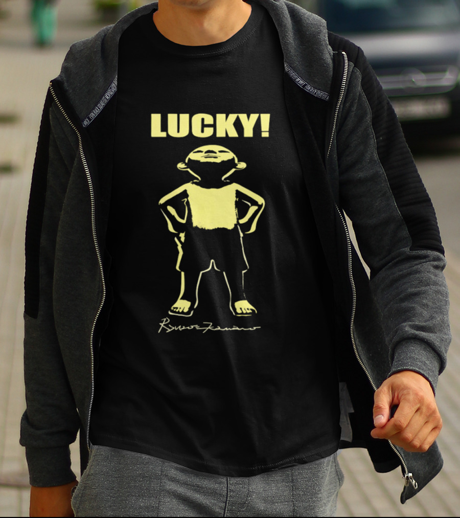 Lucky Renzo Kanano Minimalist Yellow T-Shirt