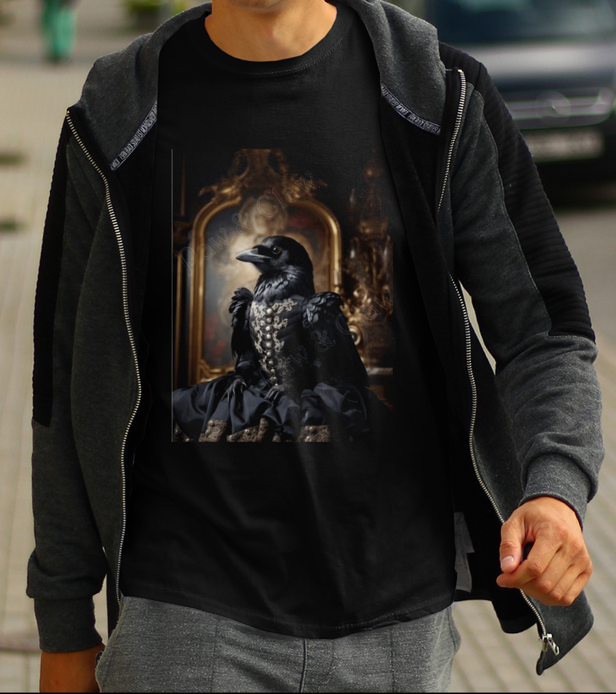 Lady McCrow Ornate Elegance In Rococo Setting T-Shirt