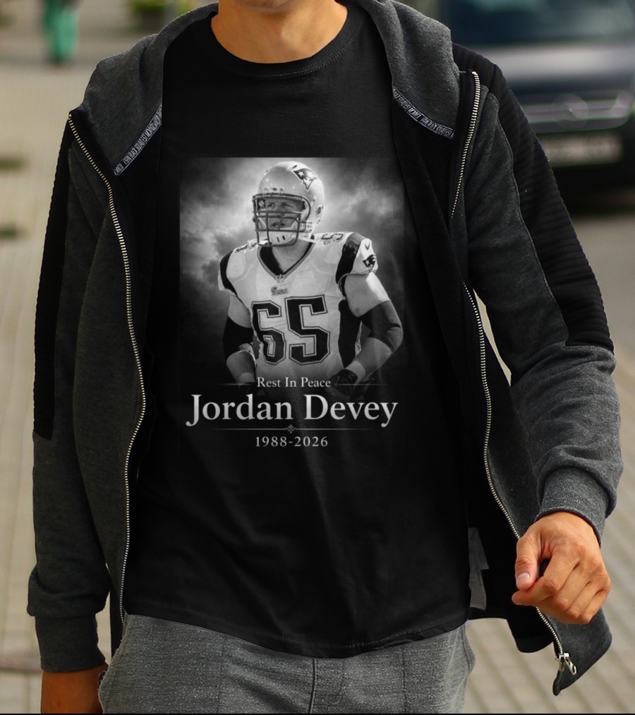 Rest In Peace Jordan Devey New England 1988 2026 T-Shirt