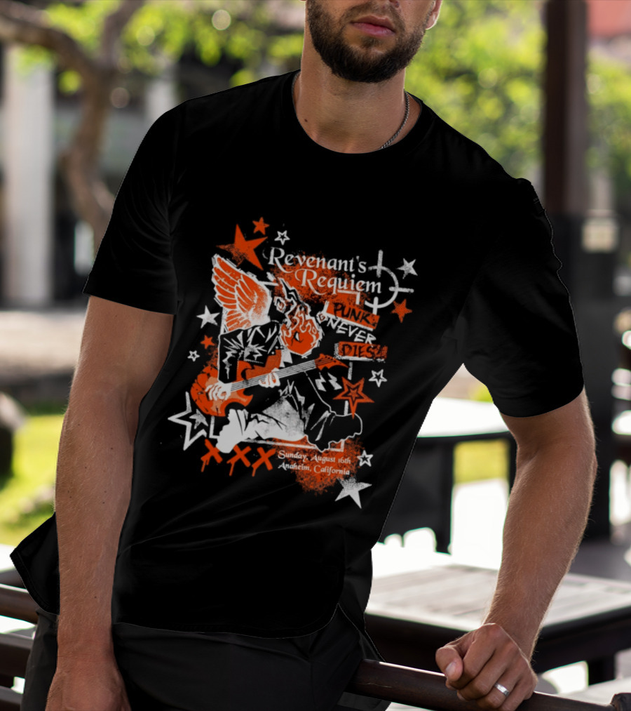 Revenant's Requiem Punk Never Dies Anaheim August 16th Sunday California Concert T-Shirt