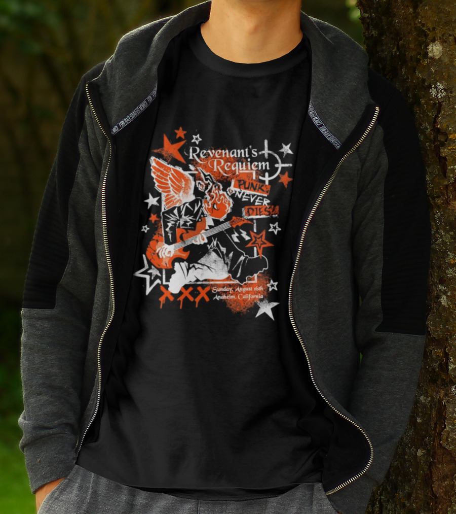 Revenant's Requiem Punk Never Dies Anaheim August 16th Sunday California Concert T-Shirt
