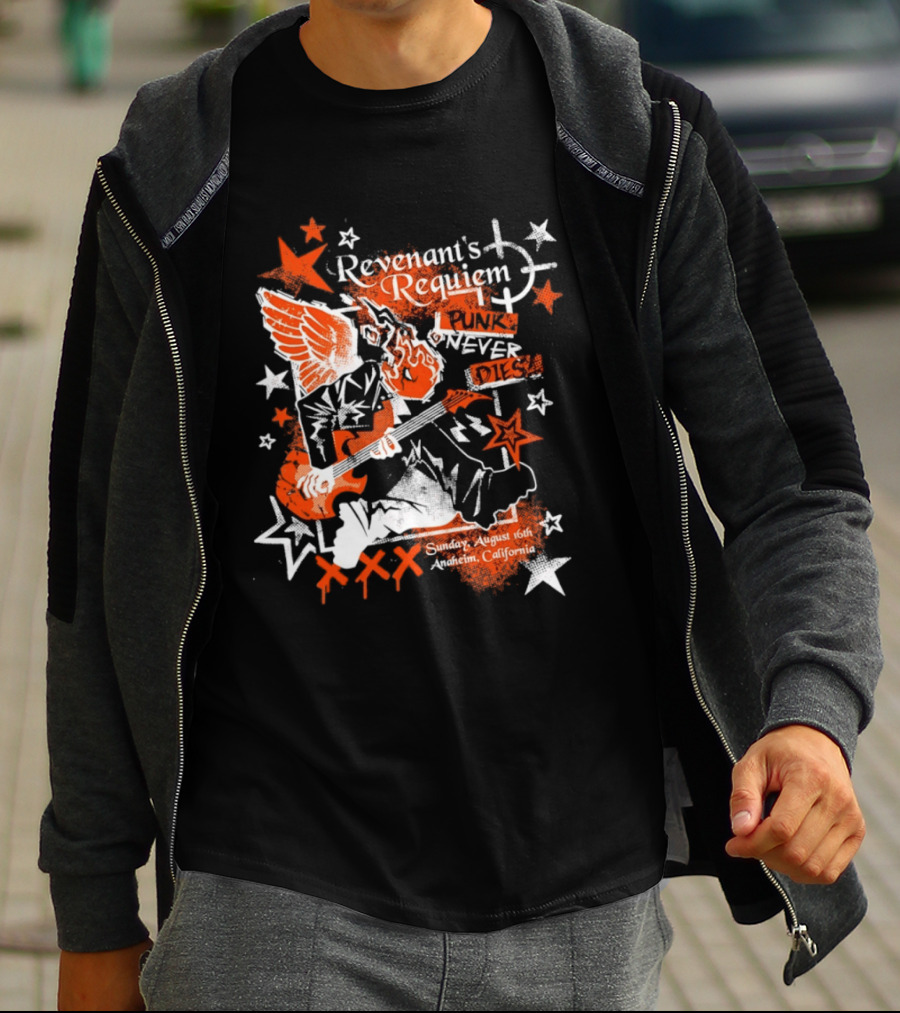 Revenant's Requiem Punk Never Dies Anaheim August 16th Sunday California Concert T-Shirt