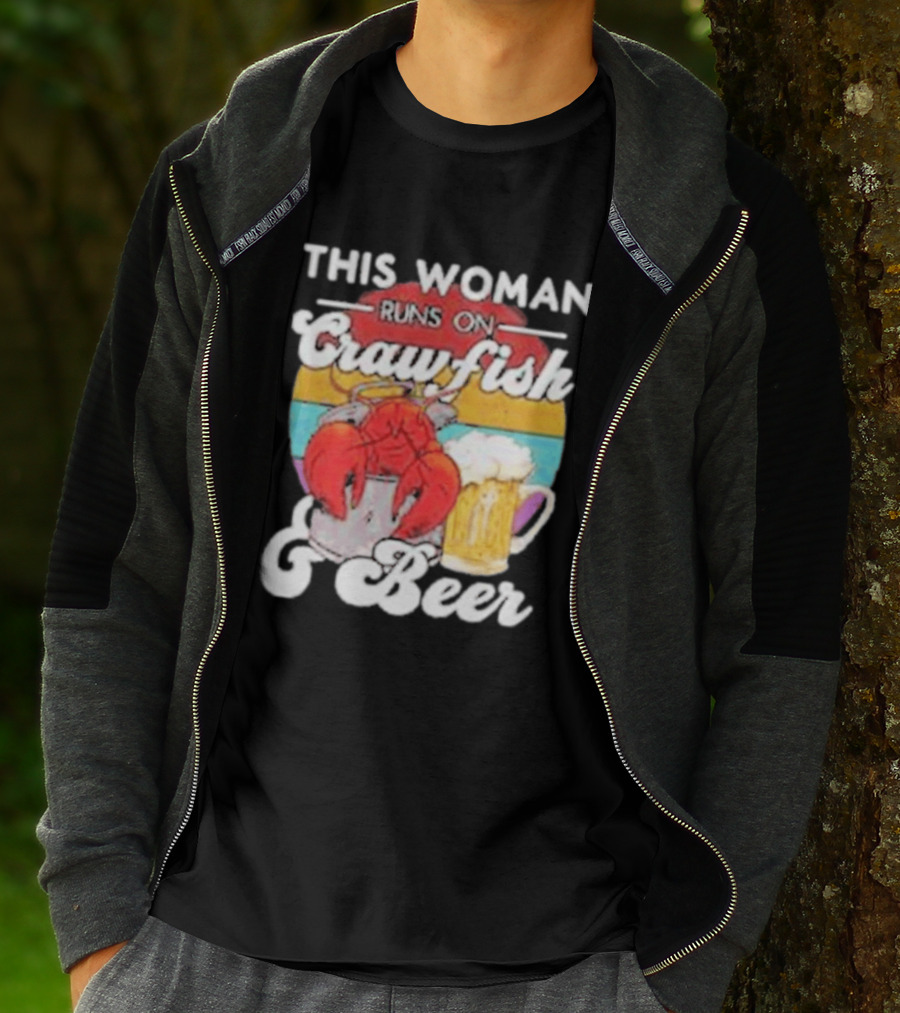 This Woman Runs On Crawfish And Beer With Vintage T-Shirt