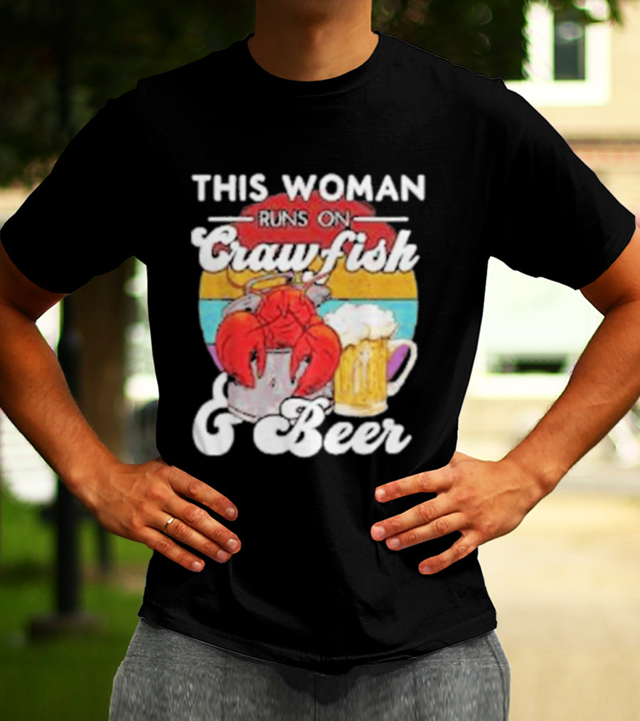 This Woman Runs On Crawfish And Beer With Vintage T-Shirt