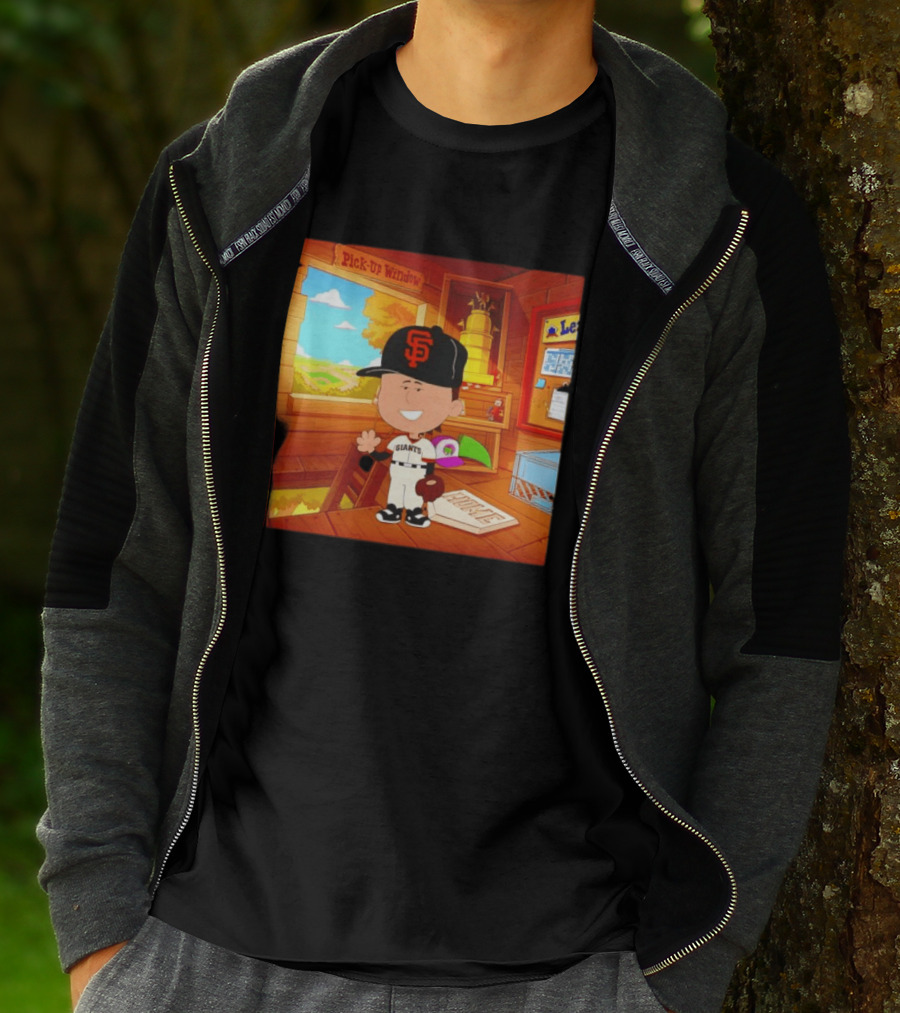 Tyler Mahle San Francisco Giants Baseball Cartoon Peanuts T-Shirt