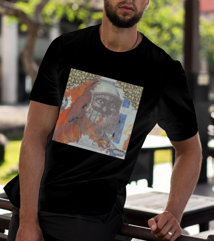US Vs. Them Franklin Money Mask Art Parental Advisory T-Shirt