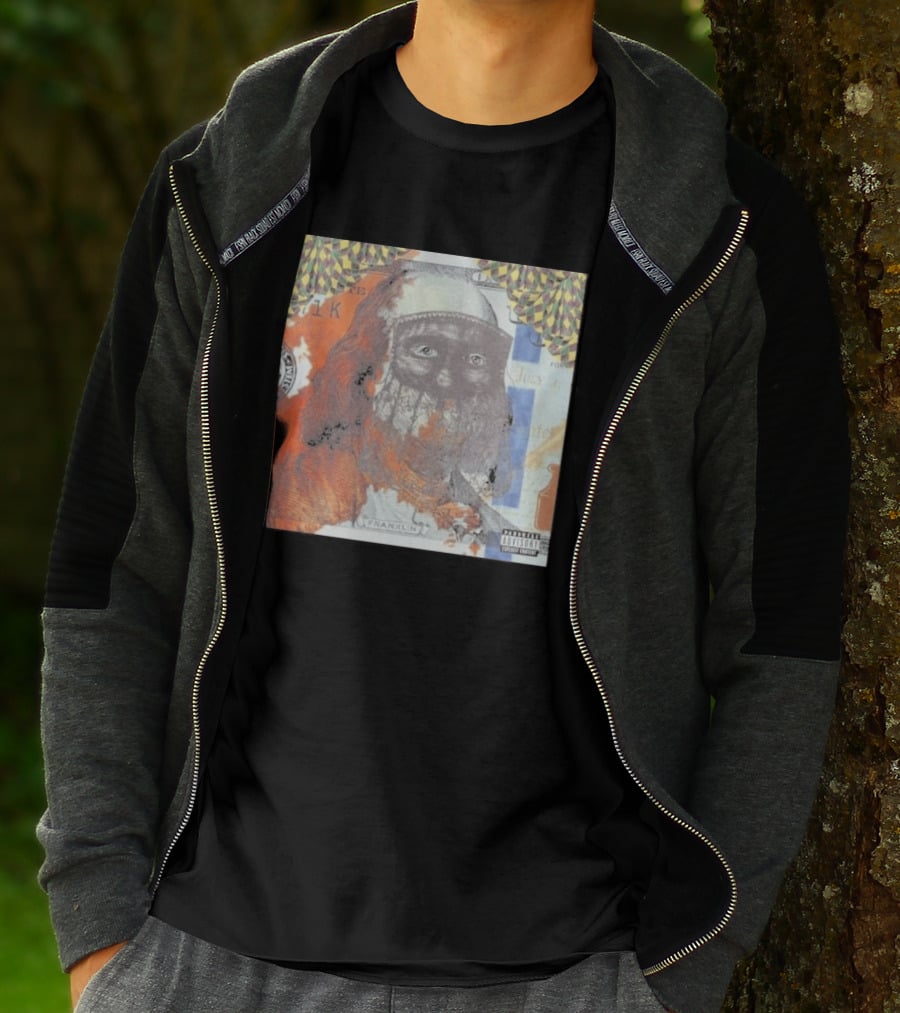 US Vs. Them Franklin Money Mask Art Parental Advisory T-Shirt