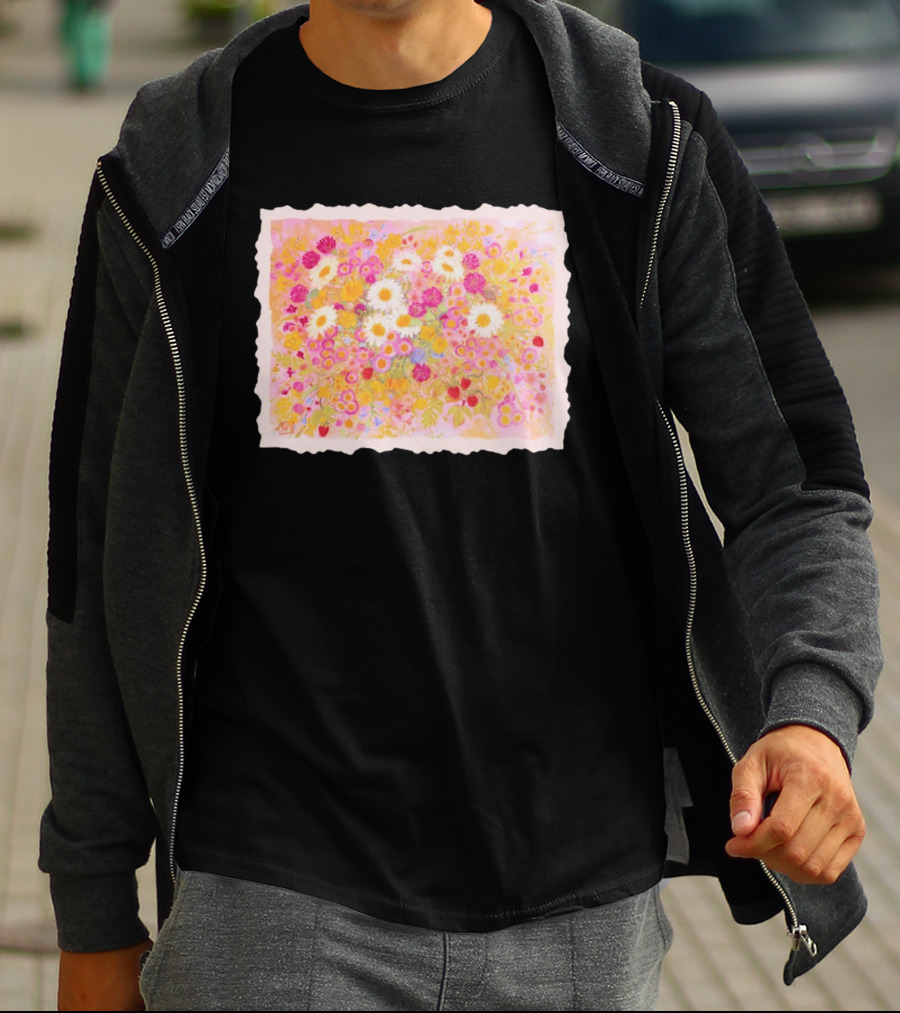 Weeds Are Flowers Too A A Milne Floral Painting With Colorful Blossoms T-Shirt