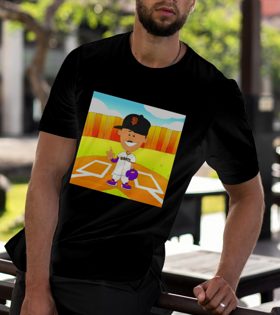 Willy Adames San Francisco Giants Cartoon Player T-Shirt