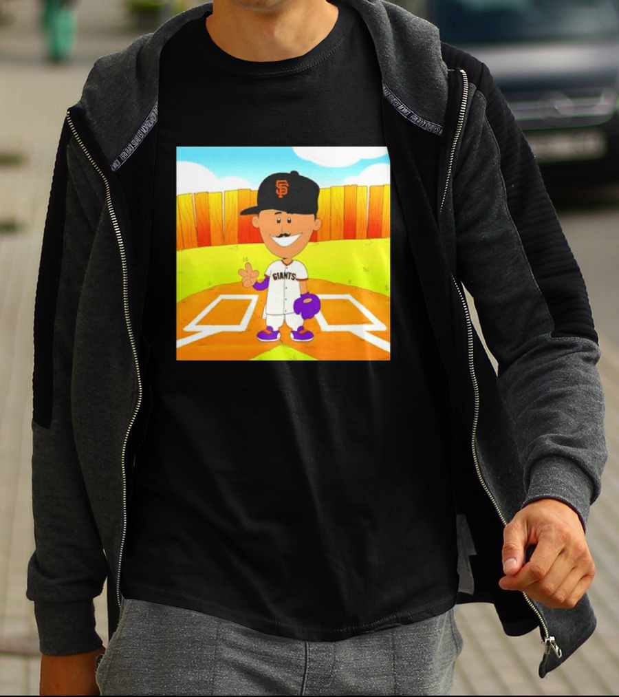 Willy Adames San Francisco Giants Cartoon Player T-Shirt