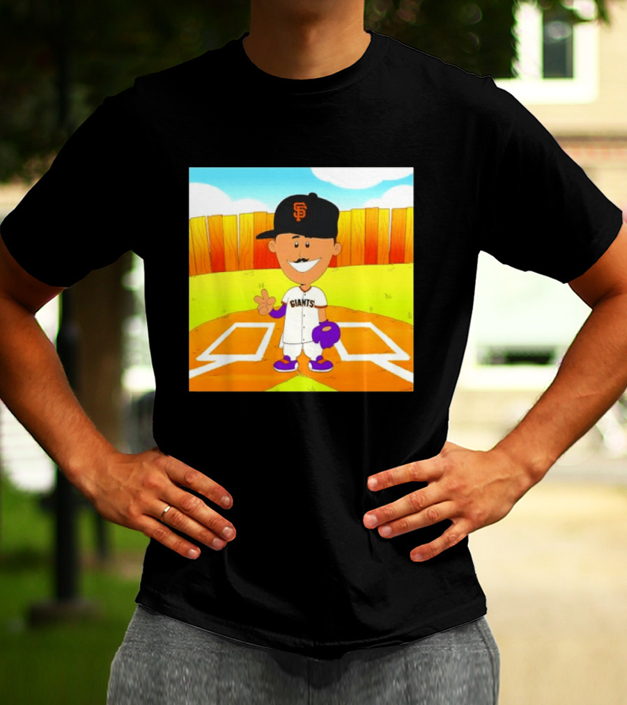 Willy Adames San Francisco Giants Cartoon Player T-Shirt