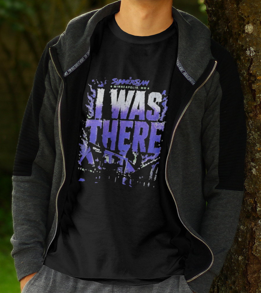 SummerSlam Minneapolis MN I Was There US Bank Stadium WWE Event T-Shirt
