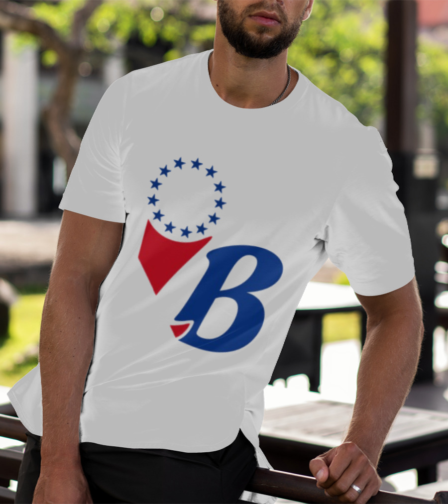 Chinatown Market Store Let Brotherly Love Philadelphia B Icon Circle Stars T-Shirt