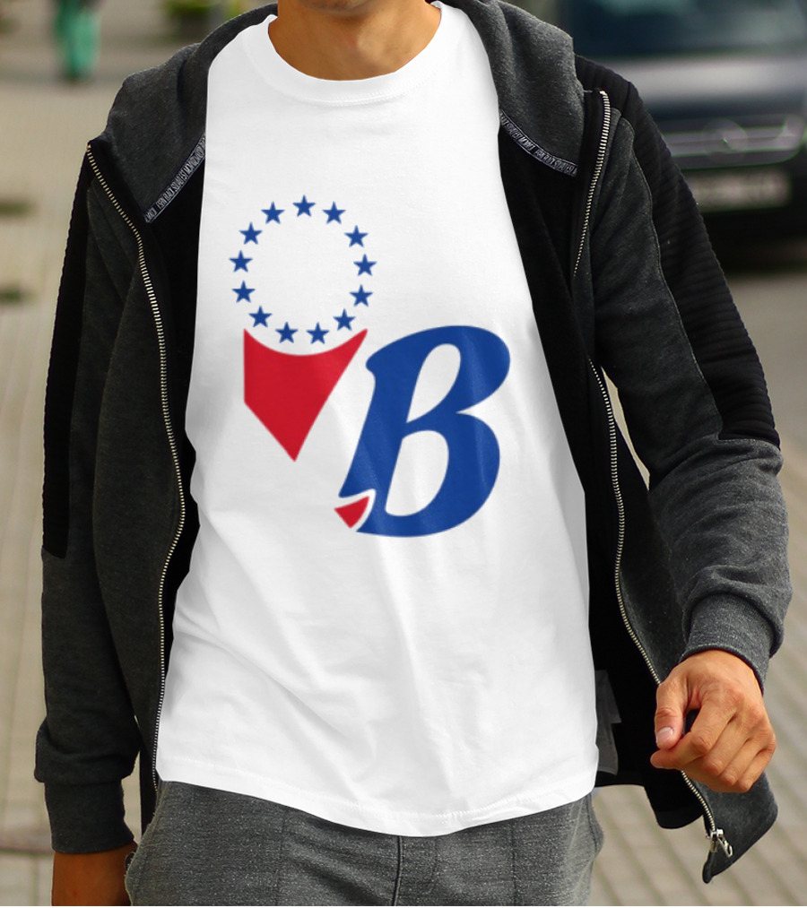 Chinatown Market Store Let Brotherly Love Philadelphia B Icon Circle Stars T-Shirt
