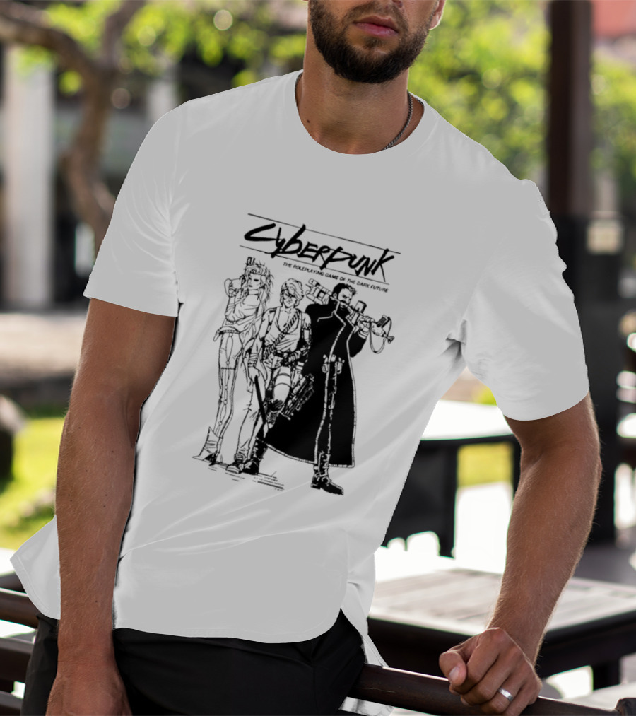 Cyberpunk The Roleplaying Game Of The Dark Future Silhouette Art Characters T-Shirt